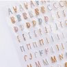 Autocollants alphabet puffy - Canela | Mintopía