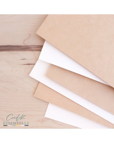 Cocoloko - Kit 6 papiers unis 30x30cm - Natural White - Essentials