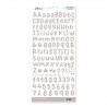 Autocollants alphabet - Gris - Baby M | Lora Bailora