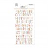 Autocollants alphabet puffy Rose - Baby M | Lora Bailora