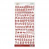 Autocollants alphabet - Bordeau - Volver | Lora Bailora