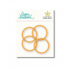 Lot 4 anneaux 30mm - Orange | Lora Bailora