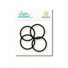 Lot 4 anneaux 30mm - Noir | Lora Bailora