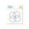 Lot 4 anneaux 30mm - Bleu lavande | Lora Bailora