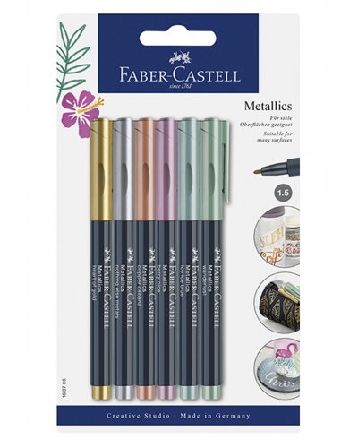 Faber Castell - Marqueurs Metallics (6pcs) 