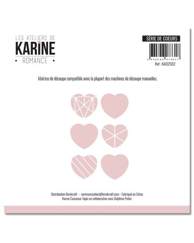 Les Ateliers de Karine - Dies Série de coeurs - Romance