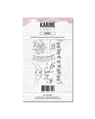 Les Ateliers de Karine - Tampon clear Lampions - Romance