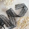 Ruban double dentelle au mètre - Noir | RitaRita