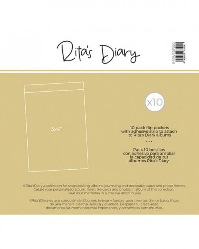 Rita's Diary - Pochettes à rabat 7,5x10cm