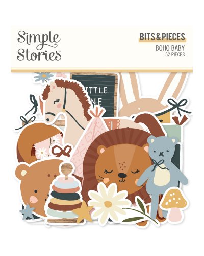 Simple Stories - Die-cuts Bits & Pieces - Boho Baby