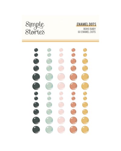 Simple Stories - Enamels dots - Boho Baby