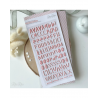 Autocollants Alphabet puffy - Corail | RitaRita