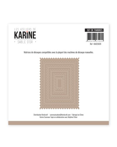 Les Ateliers de Karine - Dies Set de timbres - Sable d'or