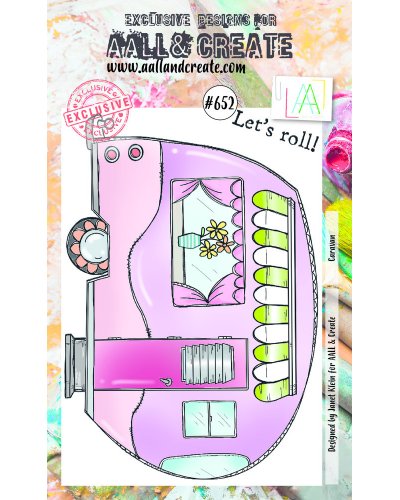 Aall & Create - Tampon clear - A6 Stamp Set #652 - Caravan