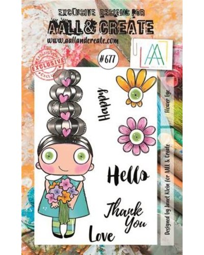 Aall&Create - Tampon clear - A7 Stamp Set #677 - Flower Eye