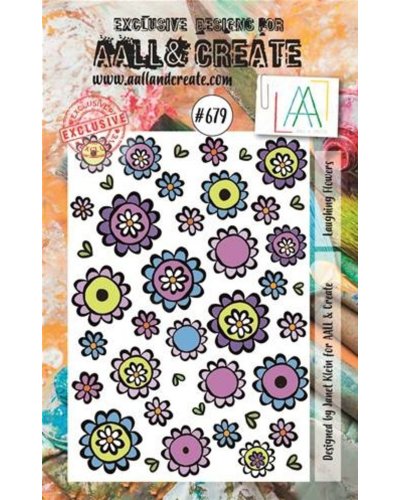 Aall&Create - Tampon clear - Stamp Set #679 - Laughing Flowers