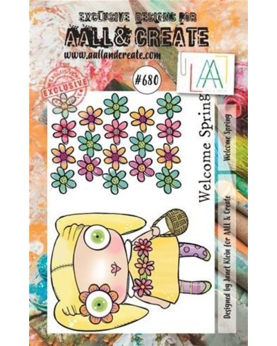 Aall&Create - Tampon clear - A7 Stamp Set #680 - Welcome Spring