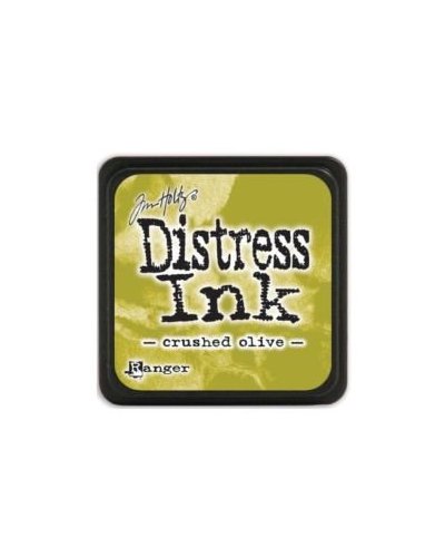 Mini Distress Ink Pad - Crushed Olive de Tim Holtz | Ranger