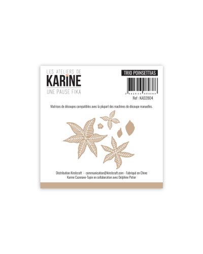 Les Ateliers de Karine - Dies Trio Poinsettias - Une pause FIKA
