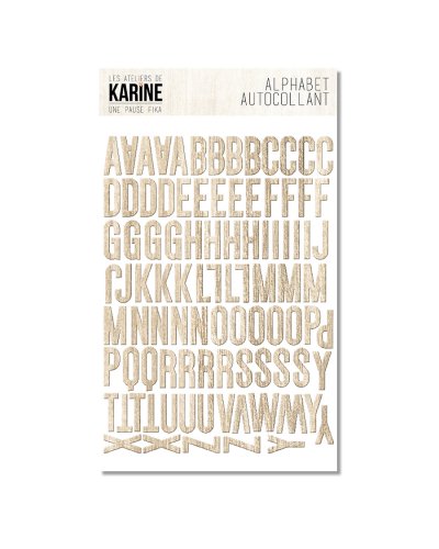 Les Ateliers de Karine - Autocollants Alphabet Bois - Une pause FIKA