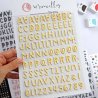 Autocollants Alphabet puffy - Jaune - Maravillas | Alúa Cid