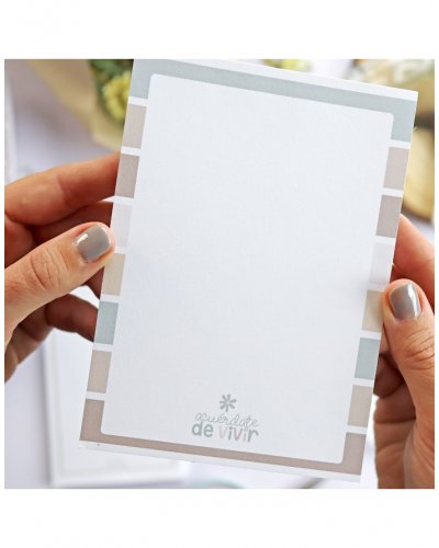 Pepa - Bloc notes A6 - Acuérdate de vivir 