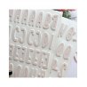 Autocollants Alphabet Chipboard - Rose Bébé | RitaRita