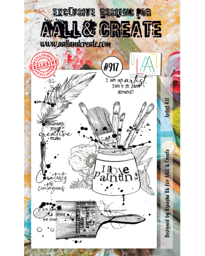 Aall & Create - Tampon clear - Stamp Set #917 - Artist Kit
