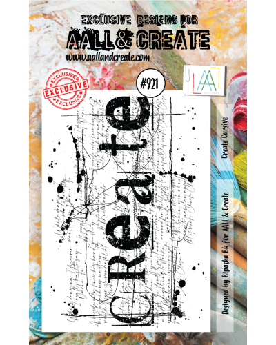 Aall & Create - Tampon clear - A7 Stamp Set #921 - Create Cursive