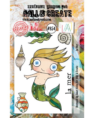 Aall&Create - Tampon clear - Stamp Set #854 - La Mer