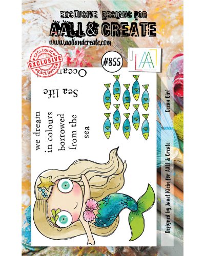Aall&Create - Tampon clear - A7 Stamp Set #855 - Ocean Girl