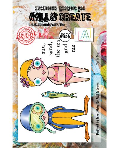 Tampon clear - A7 Stamp Set -856 - Sea & Me | Aall & Create