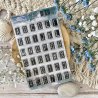 Tampon clear A6 - Alphabet - Globe-trotter | Chou & Flowers