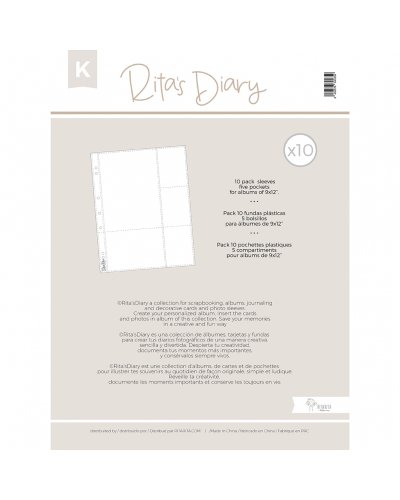 Rita´s Diary - Lot de 10 Pochettes 23x30cm #K