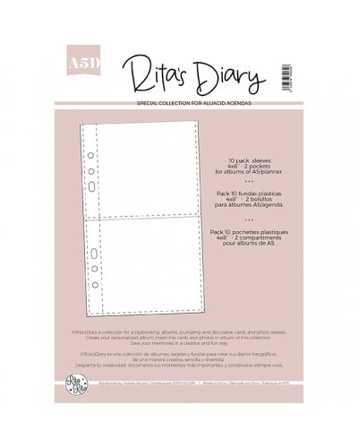 Pochettes 10x20cm Rita´s Diary - A5D