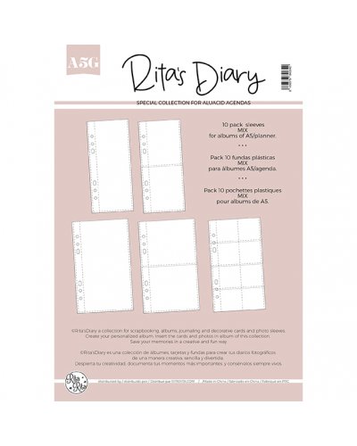 Pochettes 10x20cm Rita´s Diary - Mix