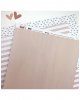 Alúa Cid - Papier uni 32x45cm Rayures/Rose - Basic