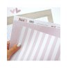 Papier uni 32x45 - Rayures / Rose - Basic | Alúa Cid