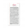 Autocollants alphabet puffy Anthracite - Baby M va al cole | Lora Bailora