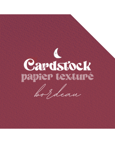RitaRita - Cardstock - Papier texturé - Bordeau