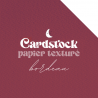 Cardstock - Papier texturé - Bordeau | RitaRita