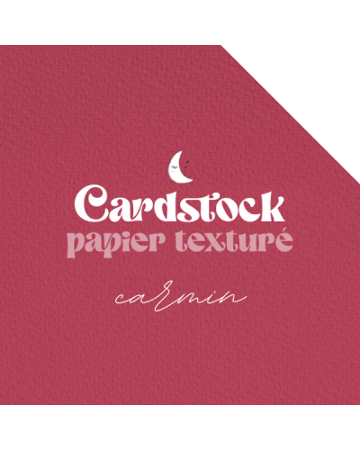 Cardstock - Papier texturé - Carmin | RitaRita