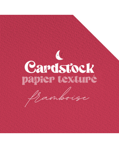 RitaRita - Cardstock - Papier texturé - Framboise
