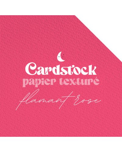 RitaRita - Cardstock - Papier texturé - Flamant rose