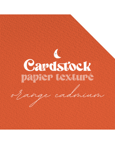 Cardstock - Papier texturé - Orange Cadmium | RitaRita