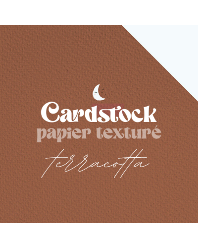 RitaRita - Cardstock - Papier texturé - Terracotta