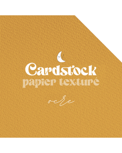 RitaRita - Cardstock - Papier texturé - Ocre