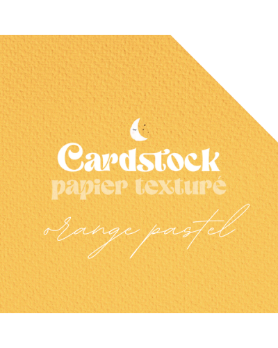 Cardstock - Papier texturé - Orange Pastel | RitaRita