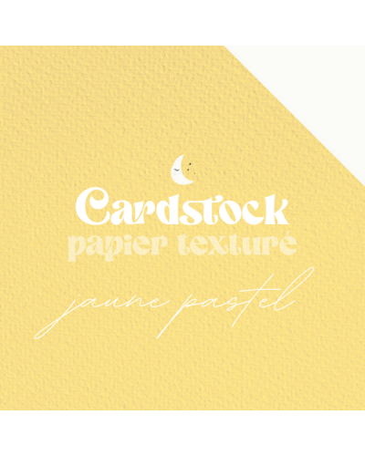 Cardstock - Papier texturé - Jaune Pastel | RitaRita