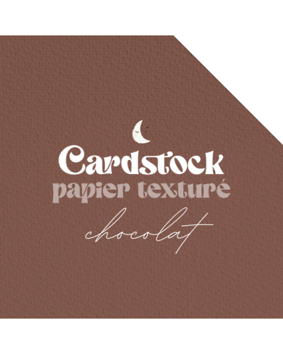 RitaRita - Cardstock - Papier texturé - Chocolat